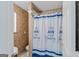 Updated bathroom with shower/tub combo and tile surround at 360 Kaleb C, Mcdonough, GA 30252
