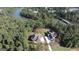 Aerial view of two houses near a lake at 145 Dockside Dr # 396, Fayetteville, GA 30215