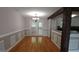 Dining room with hardwood floors and access to the back patio at 2477 Briar Valley Way, Dacula, GA 30019