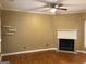 Living room with hardwood floors and a fireplace at 320 Harden Se St, Atlanta, GA 30312