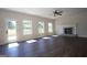 Spacious living room with fireplace and hardwood floors at 5635 Laney Dr # Ln34, Rex, GA 30273