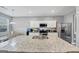 Kitchen island with granite countertop and double sink at 11945 Lovejoy Crossing Way, Hampton, GA 30228