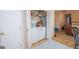 Convenient laundry closet with washer and dryer at 74 Canterbury Dr, Grantville, GA 30220