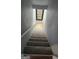 Carpeted stairs leading down to the basement at 430 Lake Dylan Ct, Fairburn, GA 30213