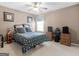 Bedroom with a double bed, nightstand and window at 1598 Thornwick Trce, Stockbridge, GA 30281