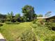 Landscaped backyard featuring a variety of plants and grass at 1753 Brenda Dr, Jonesboro, GA 30236