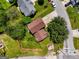 Aerial view showing house, yard, and street at 5260 Shirewick Dr, Lithonia, GA 30058