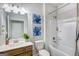 Clean bathroom with a tub, shower, and vanity at 1467 Trellis Court (Lot 5), Hampton, GA 30228