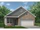 Inviting home with brick facade, two-car garage, beautiful lawn, and a timeless aesthetic at 1467 Trellis Court (Lot 5), Hampton, GA 30228