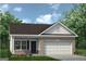 Charming home with brick and siding, a well-manicured lawn, and an attached garage provides both curb appeal and convenience at 1479 Trellis Court (Lot 3), Hampton, GA 30228