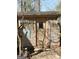 Charming exterior of a shed with unique decorative accents at 8806 Clear Creek Ct, Douglasville, GA 30135