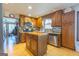 Kitchen with stainless steel appliances and an island at 8806 Clear Creek Ct, Douglasville, GA 30135