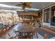 Deck with tiki bar and outdoor dining set at 8806 Clear Creek Ct, Douglasville, GA 30135