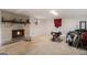 Unfinished basement with fireplace at 5546 Stoneybrook Se Ct, Mableton, GA 30126