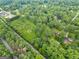Aerial view of property showing surrounding trees and nearby houses at 200 Old Stagecoach Dr, Stockbridge, GA 30281