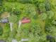 House and property view from above at 200 Old Stagecoach Dr, Stockbridge, GA 30281