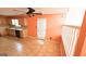 Open kitchen dining area with access to outdoor patio via sliding glass door at 5738 Antelope Trl, Atlanta, GA 30349