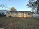 Back exterior view showing a ranch style home and a grassy yard at 2920 Springside Se Pl, Atlanta, GA 30354