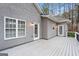 House exterior with gray siding and deck at 123 Line Creek Way, Sharpsburg, GA 30277