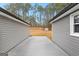 Spacious patio area with backyard access at 206 Sandown Drive, Peachtree City, GA 30269