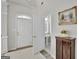 Entryway with powder room and hardwood floors at 125 Fawn Brook Pass, Fayetteville, GA 30215