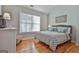 Spacious bedroom with hardwood floors and a large window at 32 American Walk, Peachtree City, GA 30269