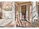 Townhouse front entrance with columns and wreath at 32 American Walk, Peachtree City, GA 30269