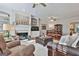 Open concept living area with hardwood floors at 32 American Walk, Peachtree City, GA 30269
