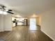 Open concept kitchen with stainless steel appliances at 4037 Regent St, Douglasville, GA 30134