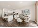 Modern kitchen with island and granite countertops at 300 Silver Moon Drive, Loganville, GA 30052