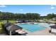 Large community pool with multiple cabanas at 300 Silver Moon Drive, Loganville, GA 30052