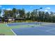 Two well-maintained tennis courts at 300 Silver Moon Drive, Loganville, GA 30052