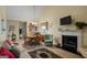 Inviting living room featuring a fireplace, neutral paint, and comfortable seating at 3700 Mays Sw Xing, Atlanta, GA 30331