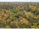 Aerial view of house and surrounding trees at 1153 Dawn View Nw Ln, Atlanta, GA 30327