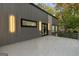 Private deck with modern lighting and city views at 1153 Dawn View Nw Ln, Atlanta, GA 30327