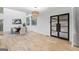 Bright dining room with hardwood floors and modern chandelier at 1153 Dawn View Nw Ln, Atlanta, GA 30327