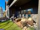 Covered patio with wicker furniture and a ceiling fan at 924 Wemberley Ln, Marietta, GA 30064