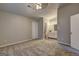 Main bedroom with new carpet and en-suite bathroom at 5495 Reynolds Rd, Morrow, GA 30260