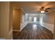 Spacious living room featuring hardwood floors and high ceilings at 4879 Pinnacle Dr, Stone Mountain, GA 30088