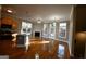 Open concept living area with hardwood floors and fireplace at 4879 Pinnacle Dr, Stone Mountain, GA 30088