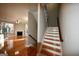 Hardwood staircase leading to upper levels of the home at 4879 Pinnacle Dr, Stone Mountain, GA 30088