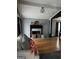 Living room with fireplace and hardwood floors at 793 Pixley Dr, Riverdale, GA 30296