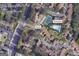 Community aerial view highlighting property location to nearby amenities at 3252 Clairmont North Ne, Brookhaven, GA 30329