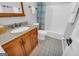 Clean bathroom with tub and shower at 3252 Clairmont North Ne, Brookhaven, GA 30329