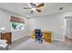 Bright bedroom with a desk and window at 3252 Clairmont North Ne, Brookhaven, GA 30329