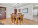 Bright dining room with hardwood floors and built in shelving at 3252 Clairmont North Ne, Brookhaven, GA 30329