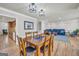 Spacious dining area with hardwood floors and wood dining table at 3252 Clairmont North Ne, Brookhaven, GA 30329