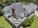 Aerial view of house with large deck at 25 Highlands Way, Oxford, GA 30054