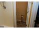 View of a small bathroom with toilet and shower at 756 Stonehaven Chase, Mcdonough, GA 30253