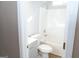 Clean bathroom with a tub, toilet and vanity at 756 Stonehaven Chase, Mcdonough, GA 30253